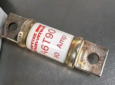 Ferraz Shawmut A6T90 90Amp A6T 600VAC 300VDC Class T Fuse Lot of 3 Loc4E40