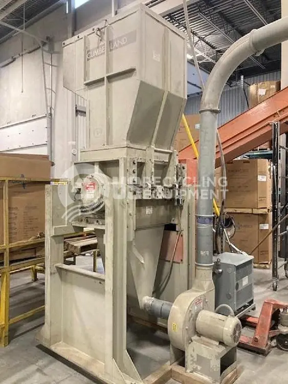 Used CUMBERLAND 75HP GRANULATOR/BLOWER/CYCLONE Granulators GE | US Recycling Equipment #474771