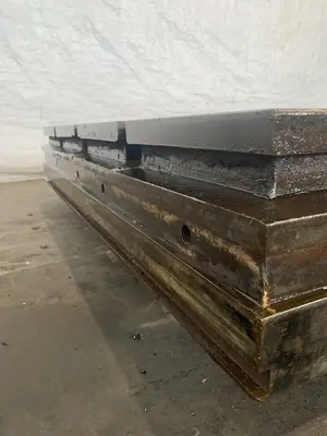 60" X 120" X 10" T-SLOTTED FLOOR PLATE. STOCK # 0416323