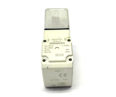 VXD252MZ2CG | SMC  2-Port Solenoid Valve Coil 110VAC 7VA 20mm Orifice, COIL ONLY - Used