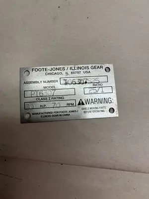 USED FOOTE JONES PT6307