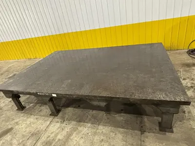 12'3" X 8'3" STEEL LAYOUT TABLE: STOCK #23550