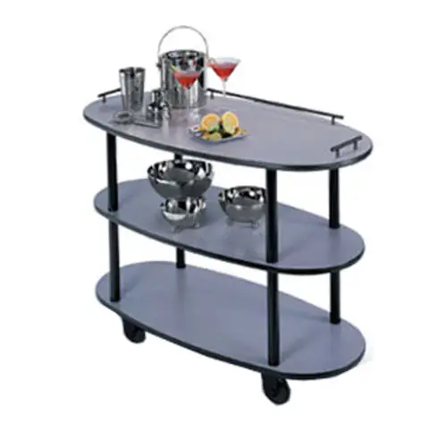 Geneva Oval Dessert Cart w/ Multi-Tiered Design - Gray Sand (36300)
