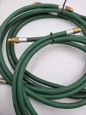 Used BRIDGESTONE BRIDGESTONE 1/4" GREEN OXYGEN HOSE FOR PRESSURIZED GAS CYLINDER 3' LONG Hoses | ND Industrial Surplus #1216939