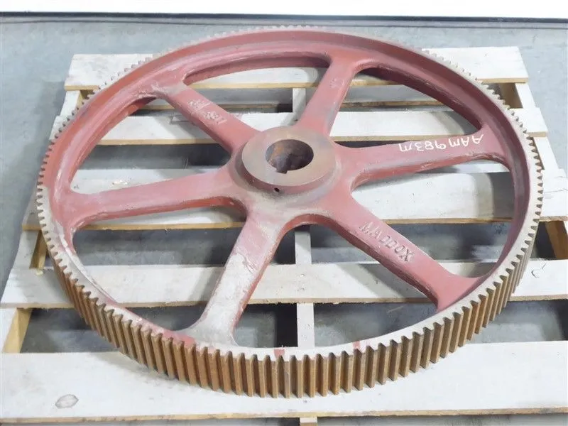 Maddox 38-3/8" Diameter Spur Gear 4" Width 3-11/16" Bore 152 Teeth Surplus