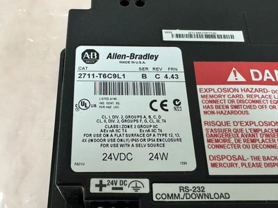 NEW ALLEN BRADLEY 2711-T6C9L1 PANELVIEW 600 SER. B 2711T6C9L1