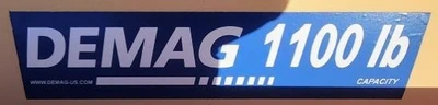 DEMAG (USED) 1100# FREE STANDING WORKSTATION CRANE