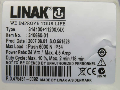 Used LINAK _UNKNOWN_ Linear Actuators Texas US | OCO Industrial #1728855