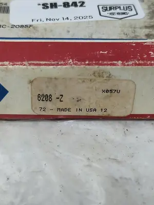 New | in-Stock SKF 6208 Z Industrial Controls | Surplus Asset Holdings #1221100