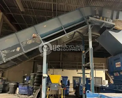 USED HUSTLER 72" WIDE STEEL BELT CONVEYOR