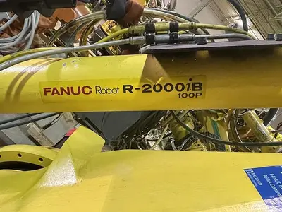 Used 2012 FANUC R2000IB/100P 6 AXIS 3500 MM X 100 KG PEDESTALL MOUNT ROBOT Robotics | Harbor Machinery Inc. #1283343