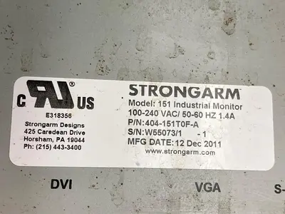 New | in-Stock STRONGARM 404-151T0F-A Interface Monitors Ohio US | Surplus Asset Holdings #1207136