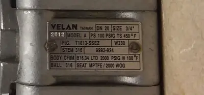 NEW 2012 VELAN T1813-SSEZ
