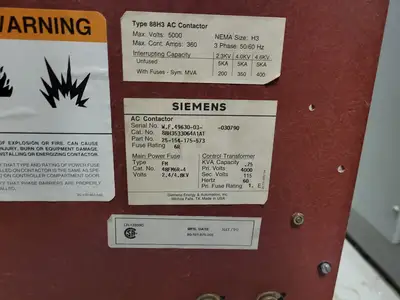 Used SIEMENS 88H3533064A1AT Switchgears British Columbia CA | Lenmark #240615