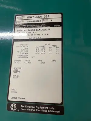 Used 2004 CUMMINS DQKB-5641334 Generators British Columbia CA | Lenmark #277284