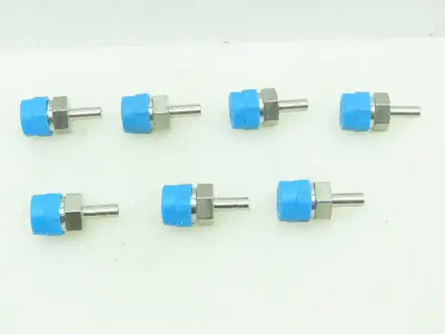 Hy-Lok Stainless Male Adapter Fitting  1/4" Tube x 3/8" NPT Pipe  LOT OF 7