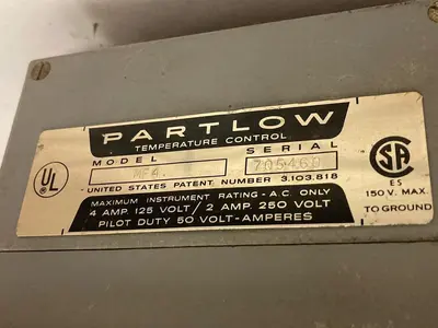 Used PARTLOW MF4 Industrial Controls Ohio US | Surplus Asset Holdings #1550441
