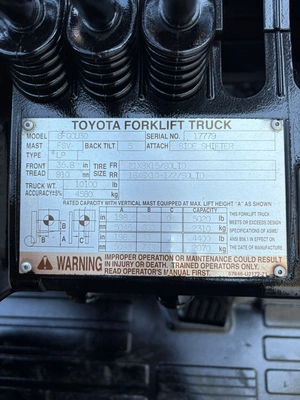 USED 2015 TOYOTA 8FGCU30