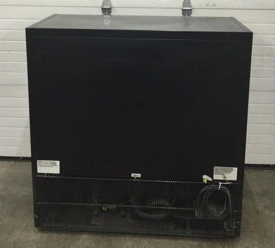 167-0235 True GDM-41SL-48-HC-LD Two Section Glass Door Self Contained Cooler