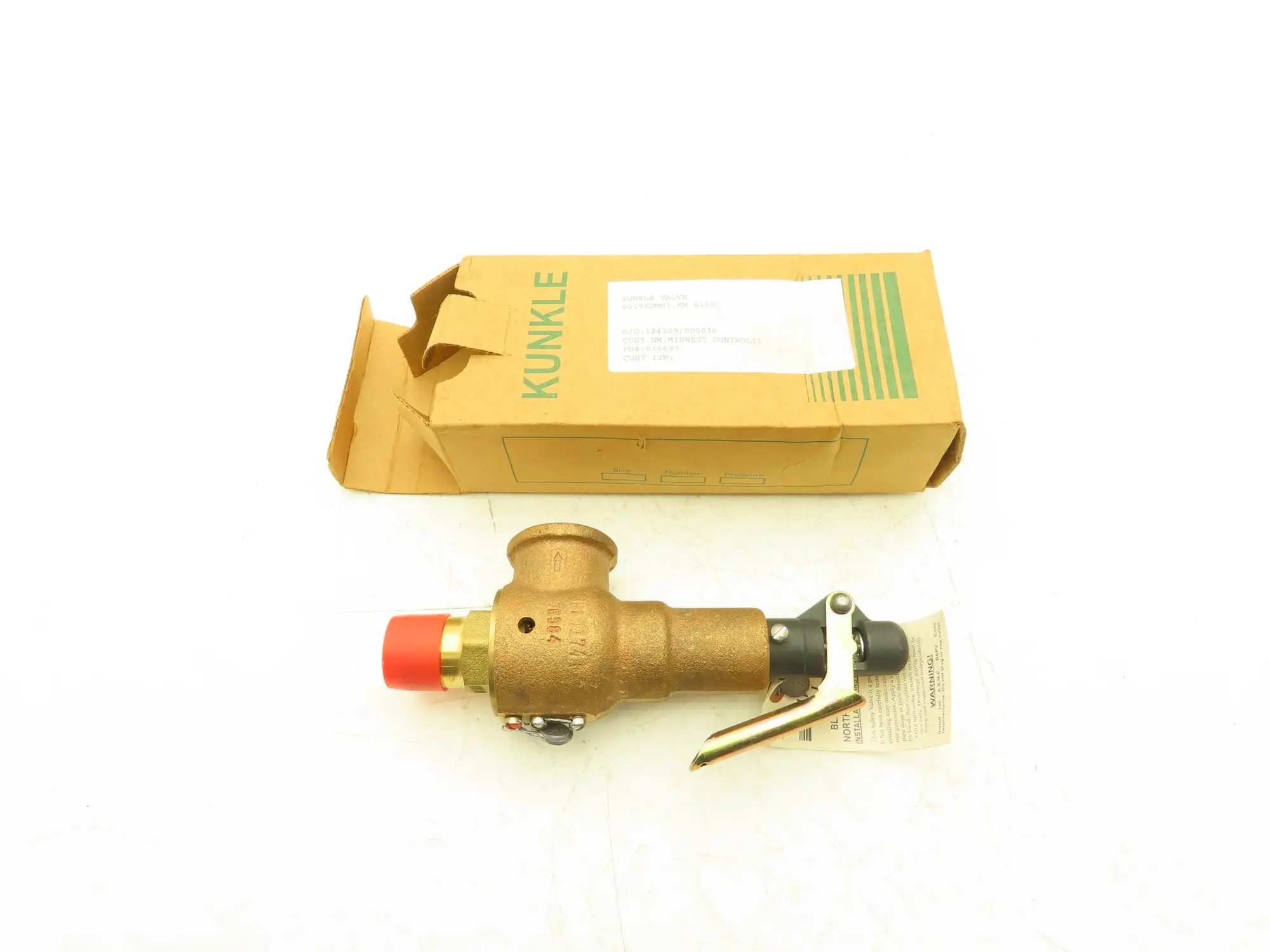 Kunkle 6010EDM01-KM Pressure Relief Valve 3/4"NPT 150PSIG 625 SCFM Bronze