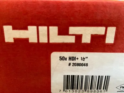 Hilti HDI+ / HDI FLUSH ANCHOR Drop-in anchor 1/2″ # 2080046 Box of 300 *NIB*