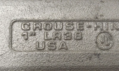 NEW Cooper Crouse-Hinds LR38