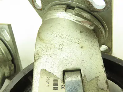 Faultless 6" Caster Wheel Swivel Locking 2" Wide 7-1/2" Height Lot of 2