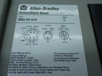 USED ALLENBRADLEY 280DFN10R