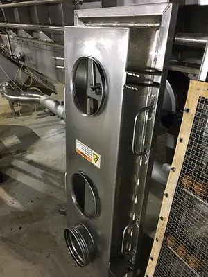 Spray dryer 7,000 lbs. Per hour evap. V-bottom dryer three nozzles #3653507