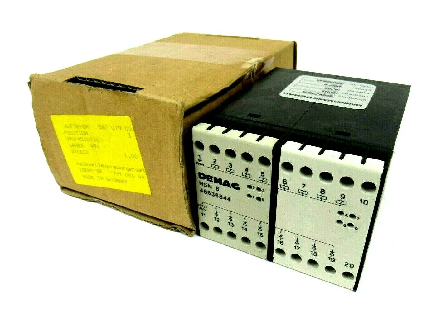 NEW MANNESMANN DEMAG 48636844 CONTACTOR HSN-8 290/45107869