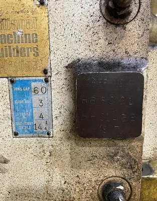 USED 1977 BLISS C-60 HP51439