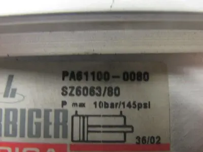 Hoerbiger Origa PA61100-0080 Aluminum Body Dbl.Acting 80mm Stroke Air Cylinder