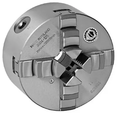 Bison 8" 4 Jaw Self Centering Manual Chuck (Plain Back) 7-845-0800 (LOC1092B)