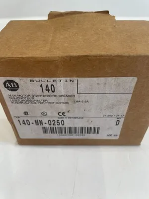 A / B 140-MN-0250 MOTOR STARTER SER.D 140MN0250 NEW, SURPLUS