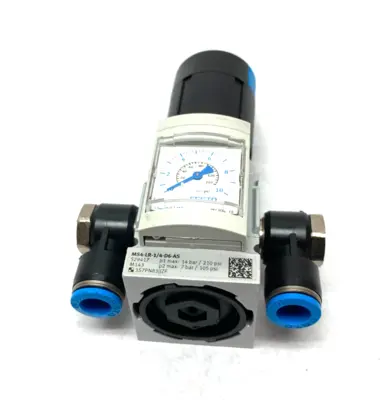 USED FESTO PRESSURE REGULATOR 1/4" PORTS MS4-LR-1/4-D6-AS