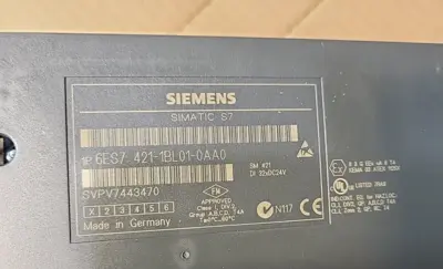Used Siemens 6ES7 421-1BL01-0AA0 SIMATIC S7 PLC INPUT MODULE PLC Input & Output | Palmetto Automation #1156054