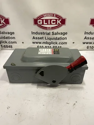 Square D HU362 60A 3 Pole Non-Fusible Safety Disconnect Switch 600V