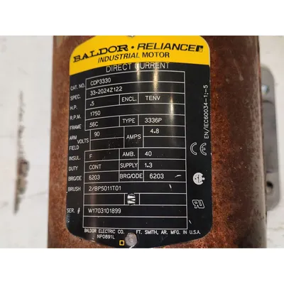 Used 0.5HP Baldor Morse Right Angle Worm Gear Speed reducer [40:1 RATIO]