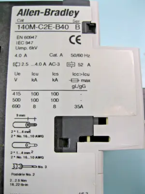 USED Allen-Bradley 140M-C2E-B40