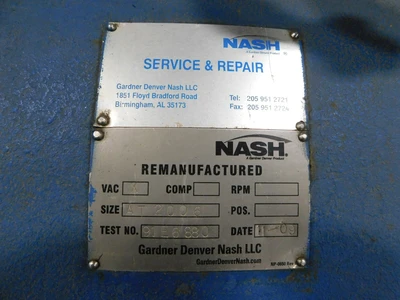 Used Nash AT-2006 Vacuum Pumps Ohio US | Equipment Recovery Corp. #1331745