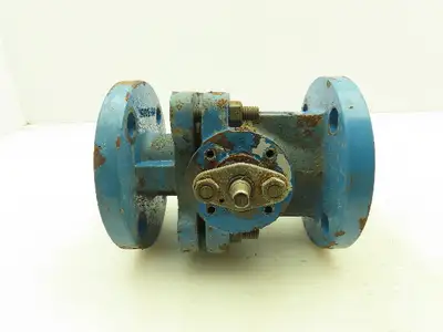 Flowserve AKH3 Atomac 1.5" Flanged Chemical Ball Valve 2Pc PFA Teflon Lined