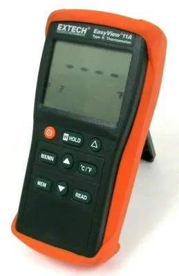 USED EXTECH EASYVIEW 11A TYPE K THERMOMETER