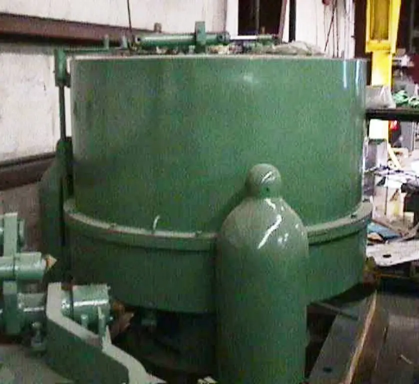 Heine 48 x 24 gastight perforate basket centrifuge, 316SS.