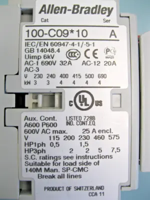 USED Allen-Bradley 100S-C09D14BC