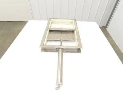 10" x 14" Process Material Bulkhead Pneumatic Gate Knife Valve