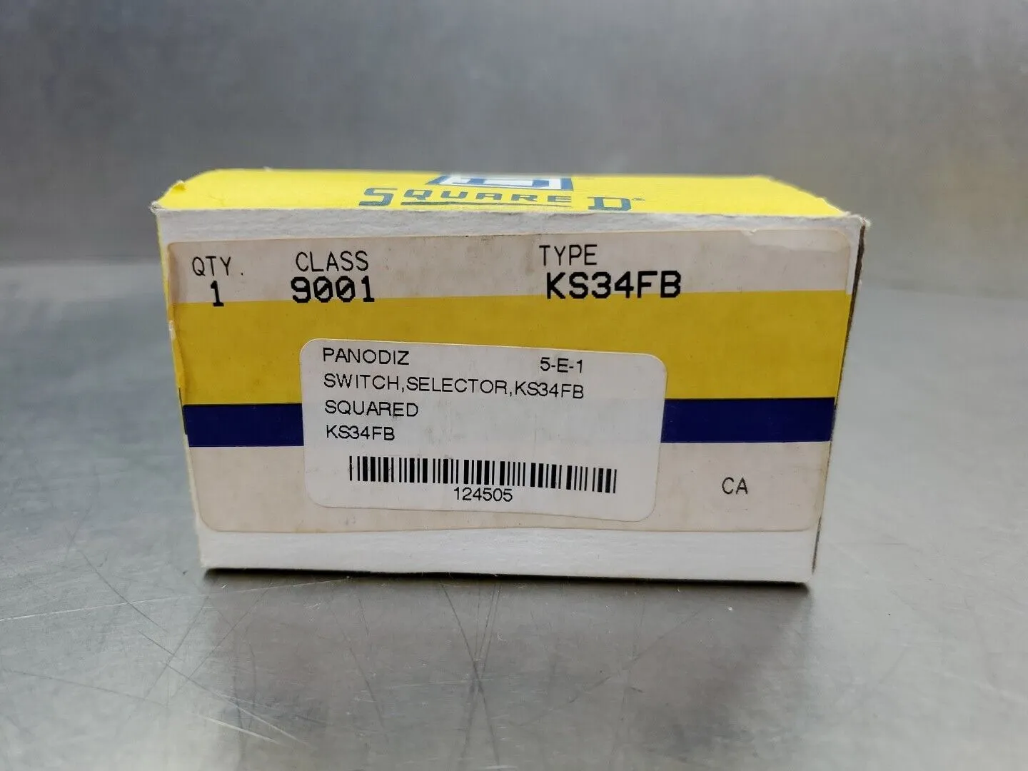 Square D 9001KS34FB Squared Selector Switch. 4B-24