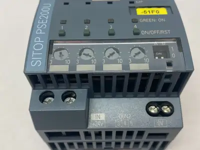 USED SIEMENS SITOP PSE200U SELECTIVITY MODULE 4-CHAN. OUTPUT 24VDC