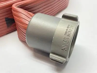 New | in-Stock Angus Red Chief Red Nitrile Rubber Fire Hose 75' Plumbing Equipment Michigan US | Maverick Industrial Sales #1391921
