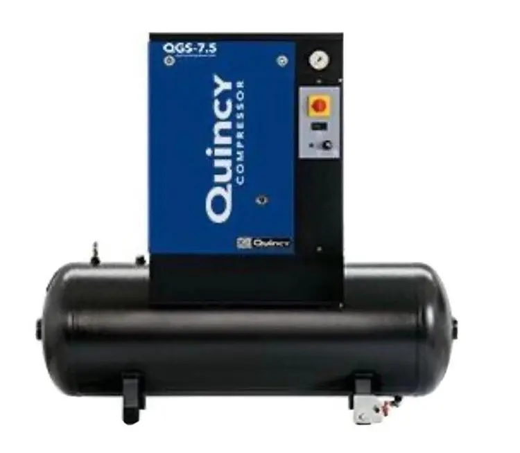 Used QUINCY QGS-7.5 Rotary Screw & Sliding Vane Air Compressors California US | Bay Line Tool #1314900