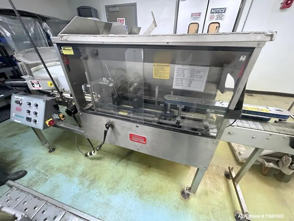 Used KAPSALL FA-R-18E Overflow Pressure Gravity Liquid Fillers Illinois US | Aaron Equipment #1303760